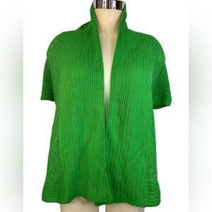 Ruby Rd. (NWT) Vibrant Green Open-Front Cardigan Women’s Medium